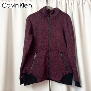Calvin Klein Performance Purple & Black Zip Up Athletic Jacket Size Small